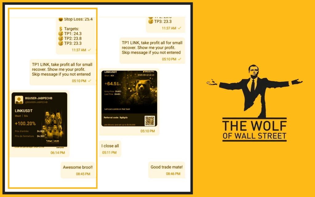 The Wolf Of Wall Street crypto trading community