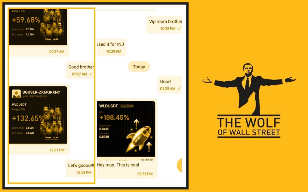 The Wolf Of Wall Street crypto trading community