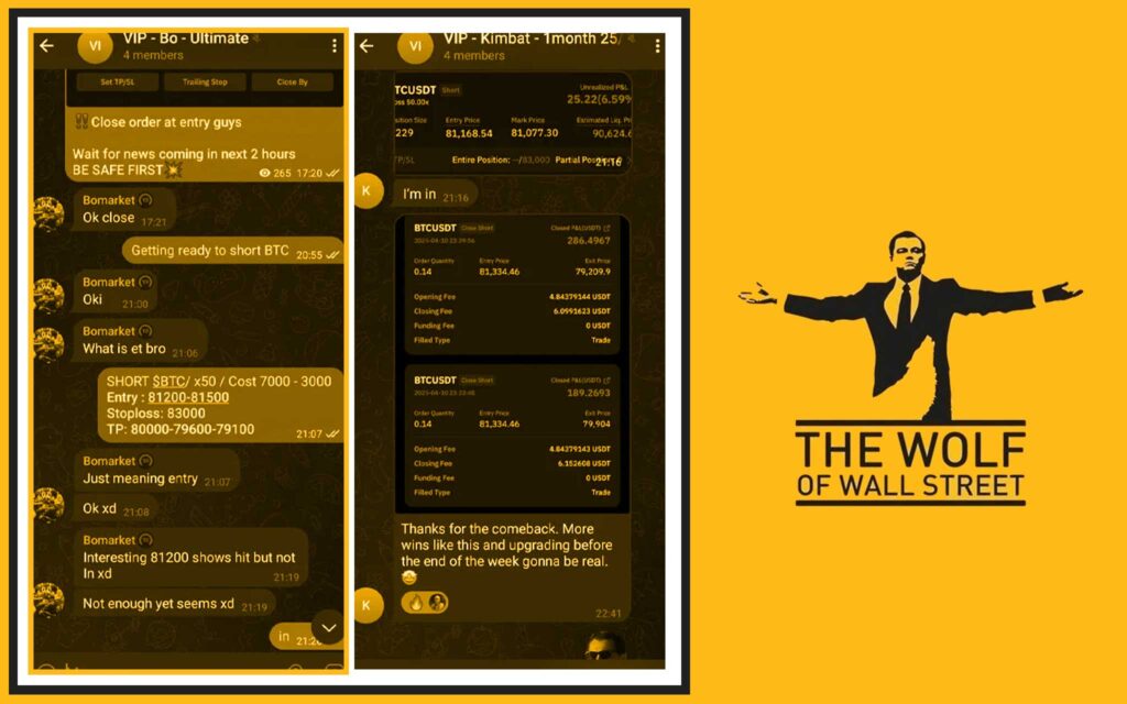 The Wolf Of Wall Street Crypto Trading Community