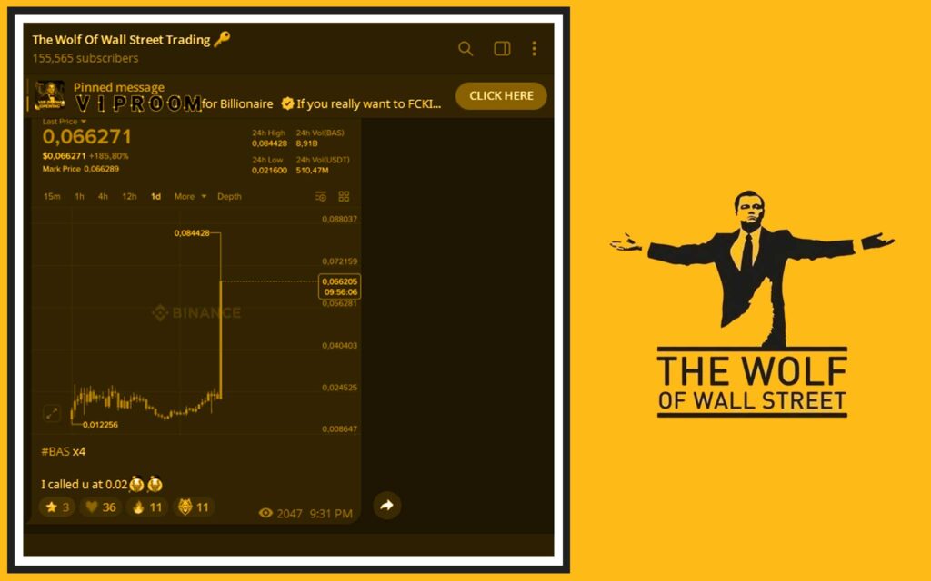 The Wolf Of Wall Street crypto trading community