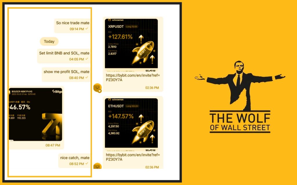 The Wolf Of Wall Street crypto trading community