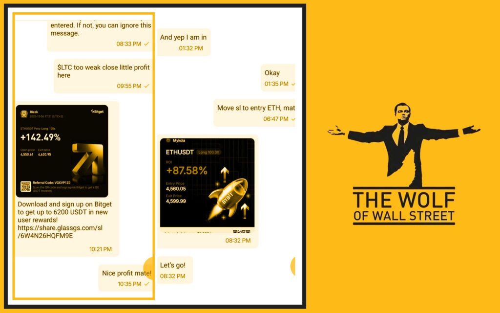 The Wolf Of Wall Street crypto trading community