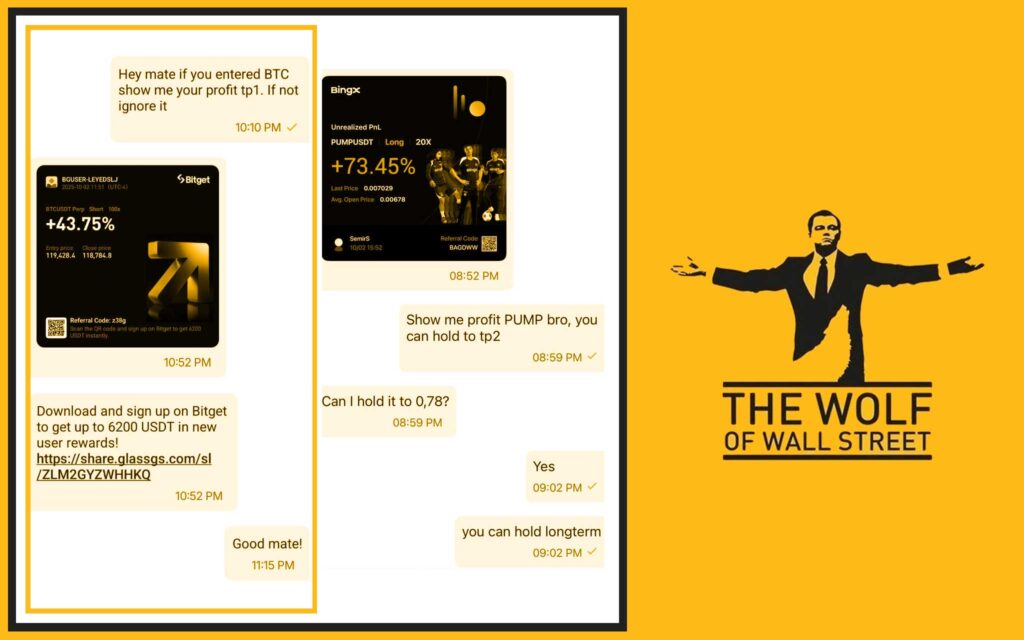 The Wolf Of Wall Street Crypto Trading Community