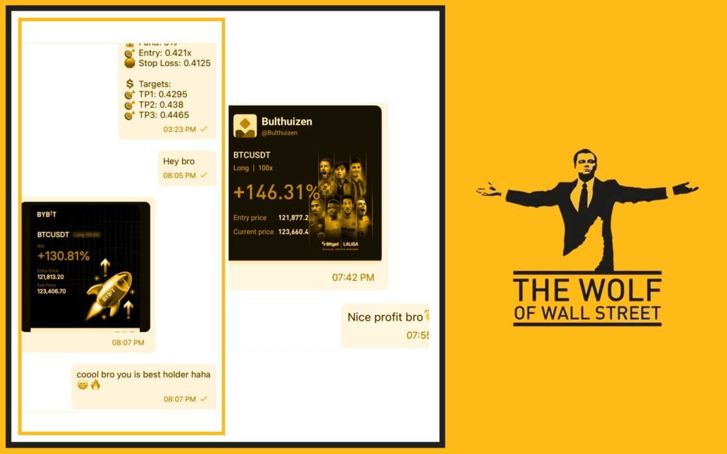 The Wolf Of Wall Street crypto trading community
