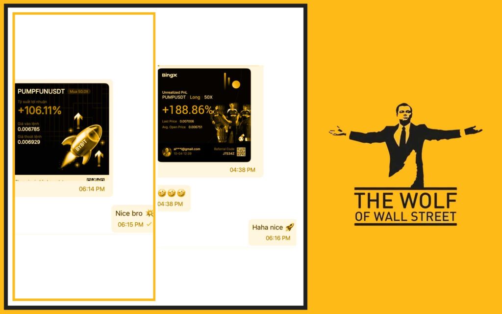The Wolf Of Wall Street crypto trading community