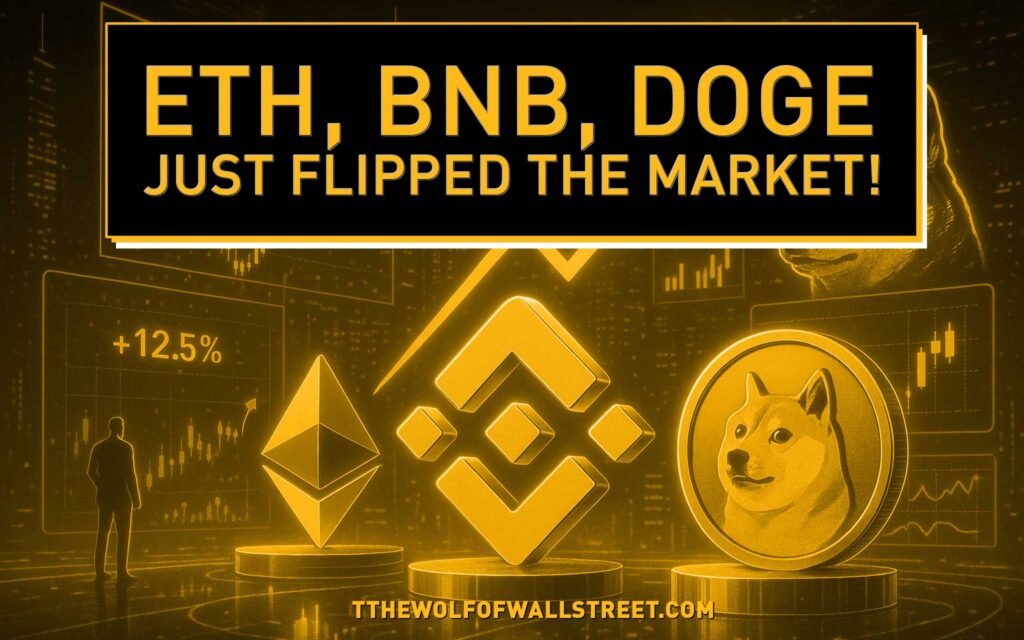 ETH, BNB, DOGE Lead as Crypto Market Cap Rebounds to $4T
