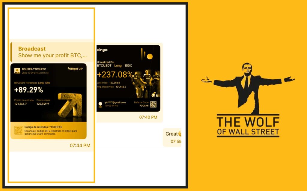The Wolf Of Wall Street Crypto Trading Community