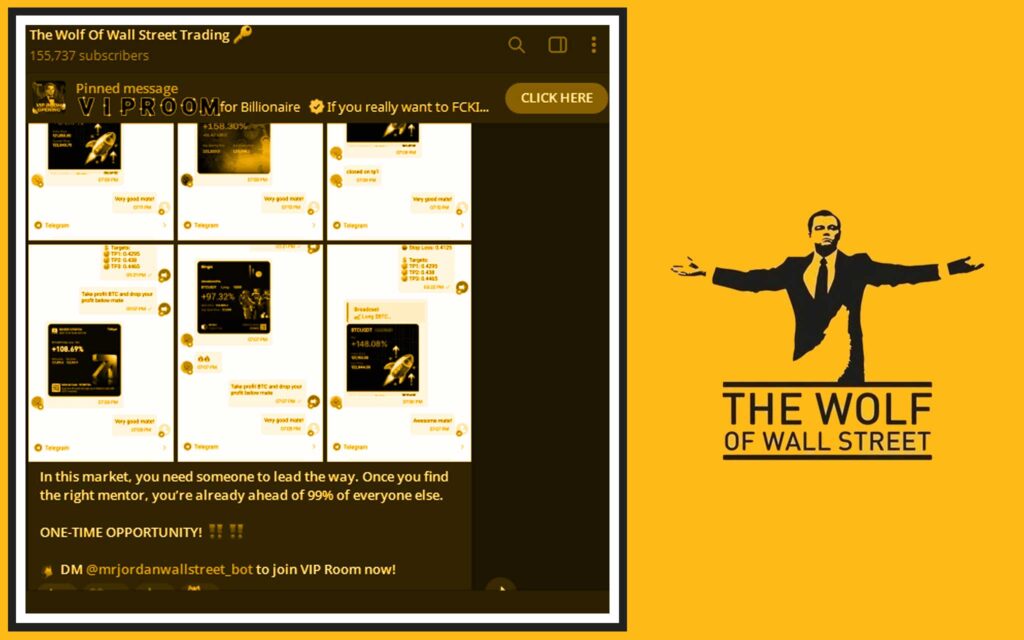 The Wolf Of Wall Street crypto trading community