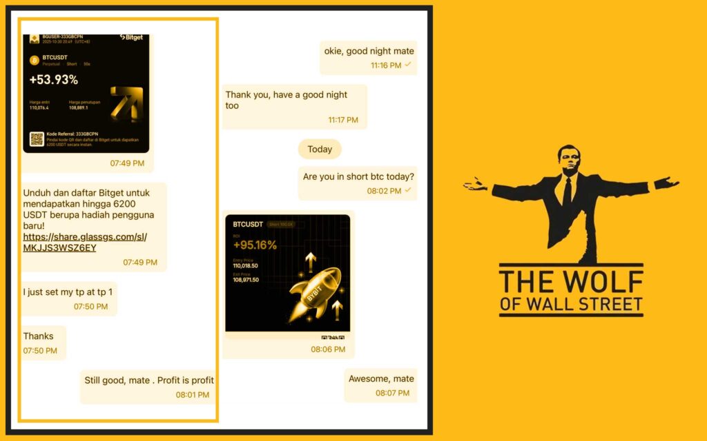 The Wolf Of Wall Street crypto trading community