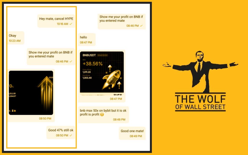 The Wolf Of Wall Street crypto trading community