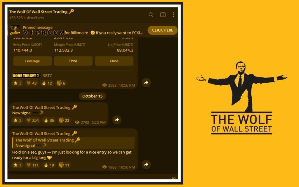 The Wolf Of Wall Street crypto trading community