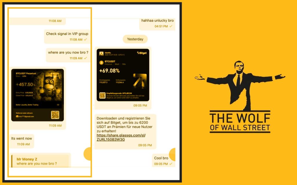 The Wolf Of Wall Street crypto trading community