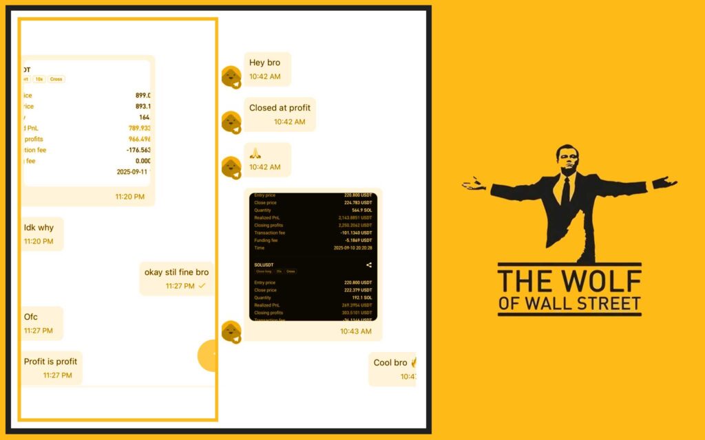The Wolf Of Wall Street crypto trading community