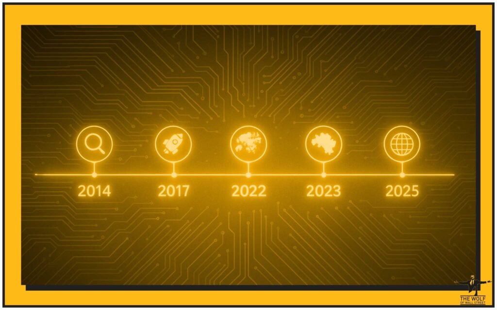 Timeline: From Lab to Live (2014 → 2025)