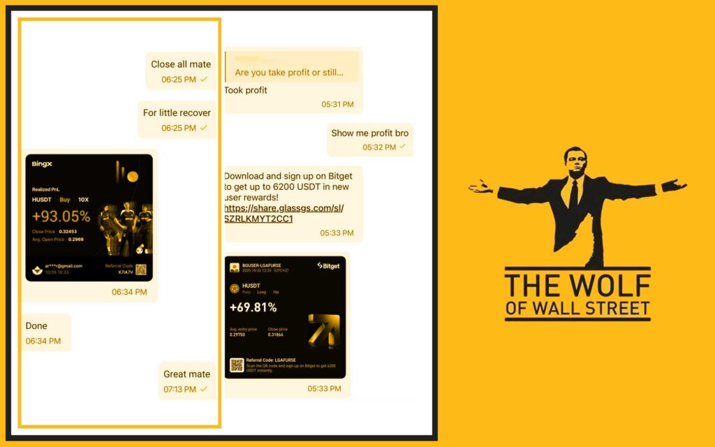 The Wolf Of Wall Street Crypto Trading Community